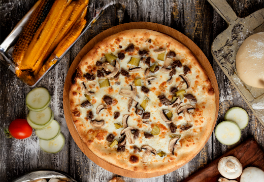 Mantarlı Pizza